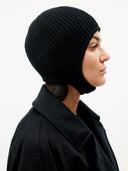 Kaszmir Damski Dzianinowa Pilotka Szary - Gobi Cashmere #color_czarny