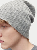 Kaszmirowa czapka z dzianiny BłęKitne Opary - Gobi Cashmere #color_błękitne opary