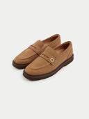 Kaszmirowe loafersy MigdałOwy - Gobi Cashmere #color_migdałowy