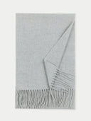 Kaszmir Męski Szal Z Frędzlami - Gobi Cashmere #color_niebieski świt