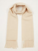 Kaszmir Damski Szal Z Frędzlami Szarobrązowy - Gobi Cashmere #color_beżowy