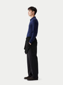 Koszulka polo z kaszmiru i jedwabiu | GOBI Cashmere #color_nastrój indygo