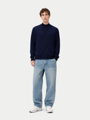 Damski Kaszmirowy Kardigan z Zamkiem Granatowy | GOBI PL #color_granatowy