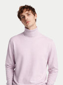 Męski sweter z czystego kaszmiru Essential Turtle Neck | Gobi Cashmere #color_lawendowa mgła
