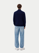 Damski Kaszmirowy Kardigan z Zamkiem Granatowy | GOBI PL #color_granatowy