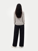 Kaszmir Damski Kardigan Z Dekoltem W Szpic - Gobi Cashmere #color_błękit świtu