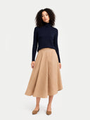 Mongolski sweter z kaszmiru z golfem | GOBI Cashmere #color_granatowa marynarka