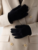 Podstawowe Rękawiczki z Kaszmiru Czarny - Gobi Cashmere #color_czarny