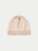 Czapka z kaszmiru o splocie waflowym CiepłA Szarość - Gobi Cashmere #color_ciepła szarość