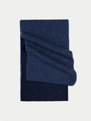 Szalik z kaszmiru dwustronny | GOBI Cashmere #color_granatowa marynarka