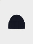 Damen Grob Gerippte Beanie-Mütze - Gobi Cashmere #color_granatowa marynarka