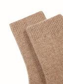 Kaszmir Unisex Skarpety z Przyciętej Dzianiny Szarobrązowy - Gobi Cashmere #color_szarobrązowy