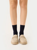 Kaszmir Unisex Skarpety z Przyciętej Dzianiny Czerwony - Gobi Cashmere #color_granatowa marynarka