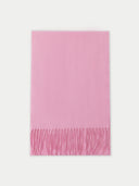 Kaszmir Męski Szal Z Frędzlami - Gobi Cashmere #color_słodki liliowy