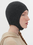 Kaszmir Damski Dzianinowa Pilotka Szary - Gobi Cashmere #color_węgiel drzewny