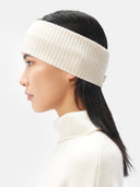 Kaszmirowa opaska na głowę uniseks w kolorze Organic | GOBi Cashmere #color_białawy