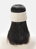 Kaszmirowa opaska na głowę uniseks w kolorze Organic | GOBi Cashmere #color_białawy