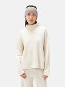 Kaszmirowa opaska na głowę uniseks w kolorze Organic | GOBi Cashmere #color_szarobrązowy