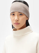 Kaszmirowa opaska na głowę uniseks w kolorze Organic | GOBi Cashmere #color_szarobrązowy