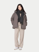 Kaszmir Męski Szal Z Frędzlami - Gobi Cashmere #color_węgiel drzewny