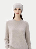 Zestaw kaszmirowy sweter i czapka kaszmirowa - Gobi Cashmere #color_błękit świtu