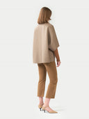 Kaszmirowa kurtka ponczo z kieszeniami | GOBI Cashmere #color_szarobrązowy