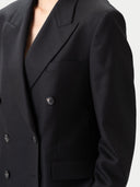 Kaszmirowy Marynarka Double-Breasted Czarny - Gobi Cashmere #color_czarny