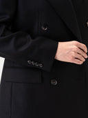 Kaszmirowy Marynarka Double-Breasted Czarny - Gobi Cashmere #color_czarny