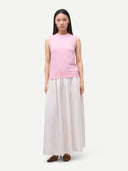 Kamizelka damska z kaszmiru o luźnym kroju KwitnąCy MigdałOwiec - Gobi Cashmere #color_kwitnący migdałowiec