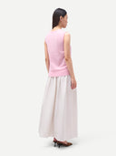 Kamizelka damska z kaszmiru o luźnym kroju KwitnąCy MigdałOwiec - Gobi Cashmere #color_kwitnący migdałowiec