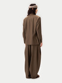 Kaszmirowy Marynarka Double-Breasted Sepia - Gobi Cashmere #color_sepia