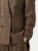 Kaszmirowy Marynarka Double-Breasted Sepia - Gobi Cashmere #color_sepia