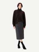 Sweter z kaszmiru typu unisex z wysokim kołnierzem Mole - Gobi Cashmere #color_mole