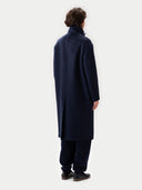 Uniseksowy Płaszcz Trench z Kaszmiru Granatowa Marynarka - Gobi Cashmere #color_granatowa marynarka