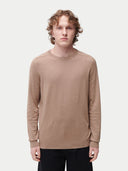 Męski sweter z bawełny i kaszmiru z długim rękawem Wilk LeśNy - Gobi Cashmere #color_wilk leśny