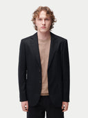 Kaszmirowa marynarka męska jednorzędowa| Gobi Cashmere #color_czarny