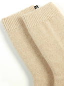 Kaszmir Unisex Skarpety z Przyciętej Dzianiny Szarobrązowy - Gobi Cashmere #color_beżowy