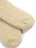 Kaszmir Unisex Skarpety z Przyciętej Dzianiny Szarobrązowy - Gobi Cashmere #color_beżowy