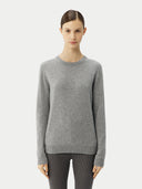 Women's Cashmere Essential Crew Neck Sweater Vapor Blue - Gobi Cashmere #color_błękitne opary