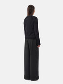 Kaszmir Damski Kardigan Z Dekoltem W Szpic - Gobi Cashmere #color_czarny