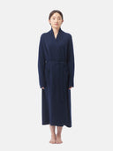 Women's Cashmere Long Robe Navy - Gobi Cashmere #color_granatowy