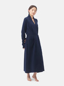 Women's Cashmere Long Robe Navy - Gobi Cashmere #color_granatowy
