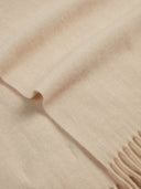 Kaszmir Damski Szal Z Frędzlami Szarobrązowy - Gobi Cashmere #color_beżowy