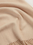 Kaszmir Damski Tkany Szal Oversize Szarobrązowy - Gobi Cashmere #color_beżowy
