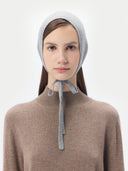 Moherowa czapka z kaszmiru mongolskiego 100% | GOBI Cashmere #color_błękitne opary