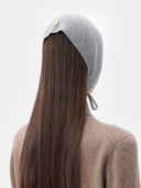 Moherowa czapka z kaszmiru mongolskiego 100% | GOBI Cashmere #color_błękitne opary