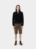 Męski sweter polo z czystego kaszmiru | Gobi Cashmere #color_czarny