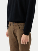 Męski sweter polo z czystego kaszmiru | Gobi Cashmere #color_czarny