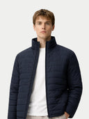 Męska lekka kurtka zimowa CashmereTECH I GOBI Cashmere #color_granatowa marynarka