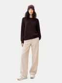 Zestaw kaszmirowy sweter i czapka kaszmirowa - Gobi Cashmere #color_Wren